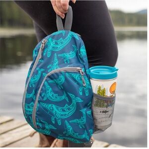 NWT sling pack bag indigenous whale design